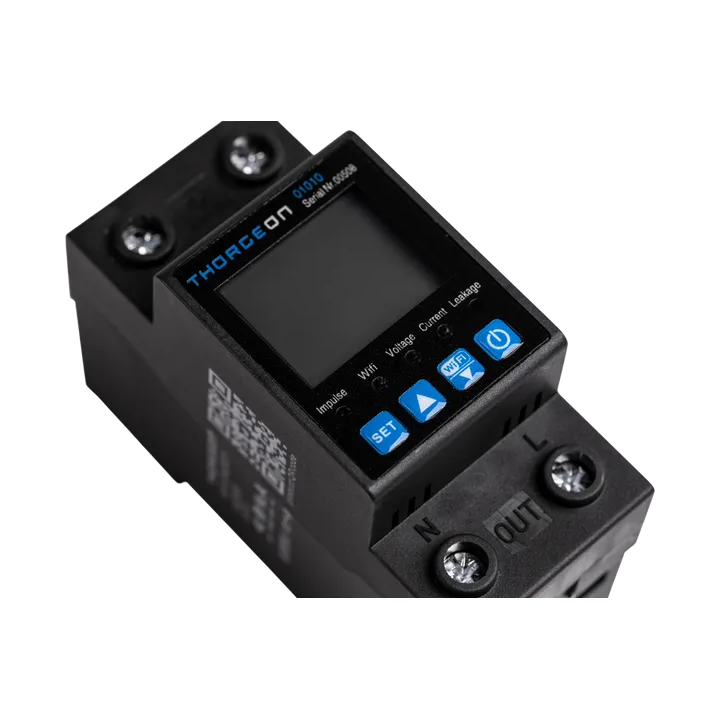 Thorgeon - Compteur d'énergie Wifi monophasé - 63A - 1P- DIN - IP20 - Réf : 01010