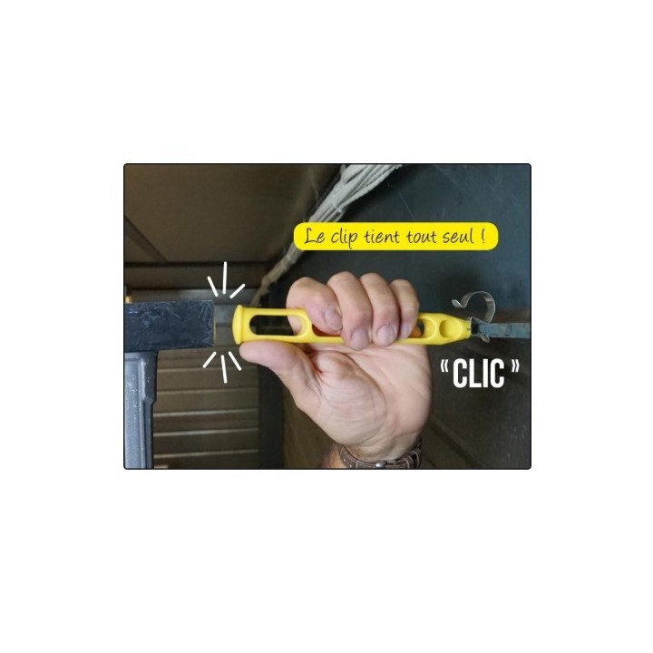 ING - Pratico - Outil aimanté pour clip bord de tôle, cheville Gold, vis... - Jaune - Réf : INGA200195