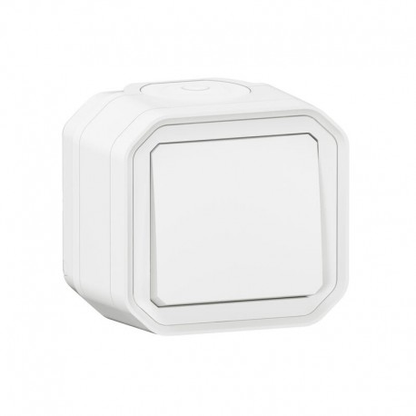 Legrand - Interrupteur ou va-et-vient étanche Plexo 10AX 250V IP55 IK08 complet saillie - blanc - Réf : 070022