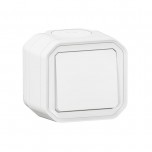 Legrand - Interrupteur ou va-et-vient étanche Plexo 10AX 250V IP55 IK08 complet saillie - blanc - Réf : 070022