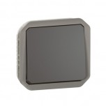 Legrand - Interrupteur ou va-et-vient étanche Plexo 10AX 250V IP55 IK08 composable anthracite - Réf : 069801L