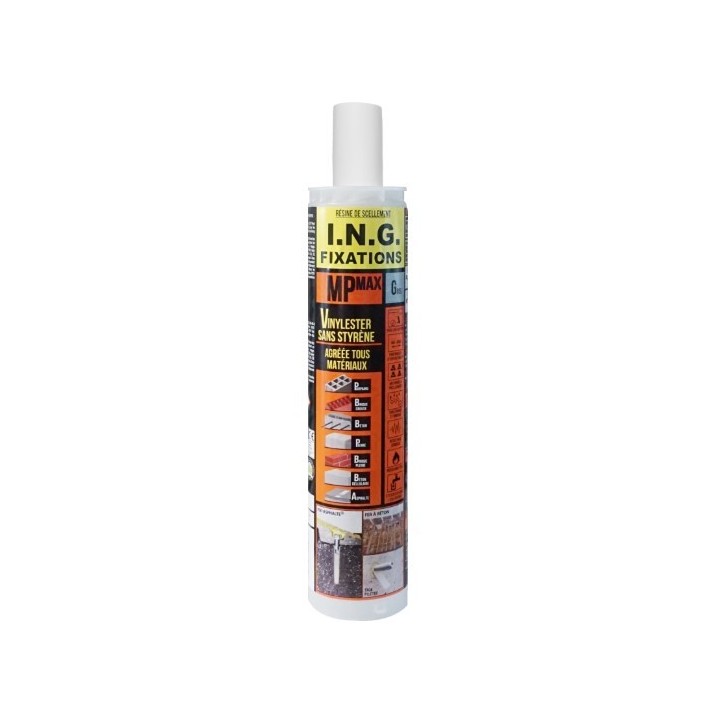 ING - Résine vinylester sans styrène agréée toutes applications - 300 ml - Réf : INGA050310