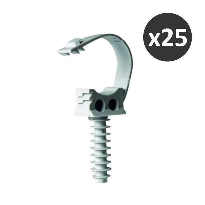 ING - Fix-ring+ - Fixation pour tube IRL - Ø16 mm - Sachet de 25 - Réf : A863910