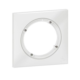 Legrand - Plaque carrée dooxie 1 poste - IP44 - finition blanc - Réf : 600943
