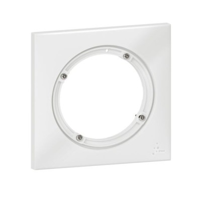 Legrand - Plaque carrée dooxie 1 poste - IP44 - finition blanc - Réf : 600943