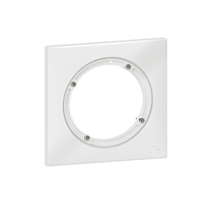 Legrand - Plaque carrée dooxie 1 poste - IP44 - finition blanc - Réf : 600943