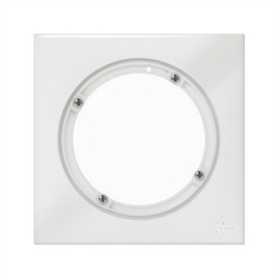 Legrand - Plaque carrée dooxie 1 poste - IP44 - finition blanc - Réf : 600943