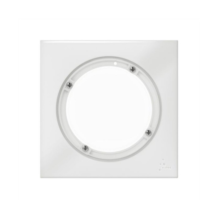 Legrand - Plaque carrée dooxie 1 poste - IP44 - finition blanc - Réf : 600943