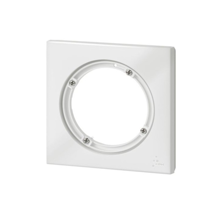 Legrand - Plaque carrée dooxie 1 poste - IP44 - finition blanc - Réf : 600943