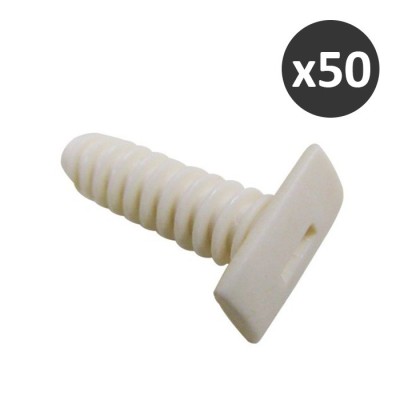 ING - Fix-Elec - Fixation de moulures en PVC - Sachet de 50 - Diamètre perçage Ø5 mm - Réf : INGA859010