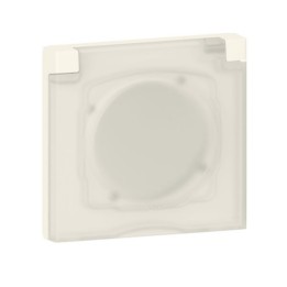 Legrand - Plaque carrée dooxie 1 poste avec volet - IP44 - IK07 - Réf : 600944