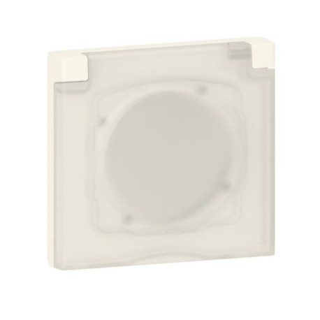 Legrand - Plaque carrée dooxie 1 poste avec volet - IP44 - IK07 - Réf : 600944
