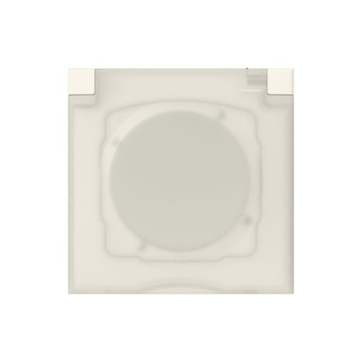 Legrand - Plaque carrée dooxie 1 poste avec volet - IP44 - IK07 - Réf : 600944