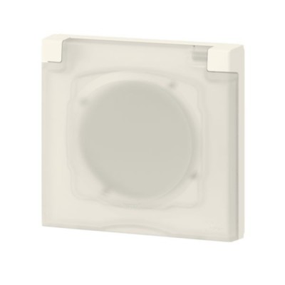 Legrand - Plaque carrée dooxie 1 poste avec volet - IP44 - IK07 - Réf : 600944
