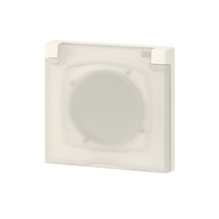Legrand - Plaque carrée dooxie 1 poste avec volet - IP44 - IK07 - Réf : 600944