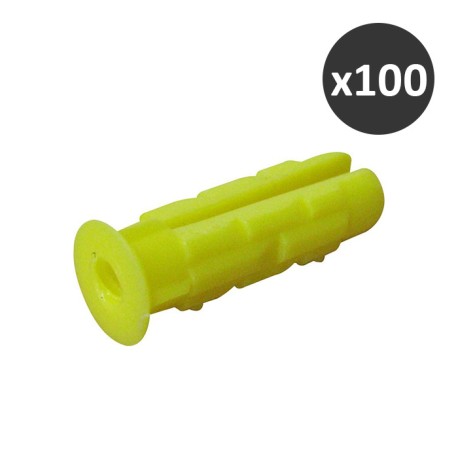 ING - Boite de 100 chevilles nylon tous matériaux Ø8mm x 35mm - Réf : A170360