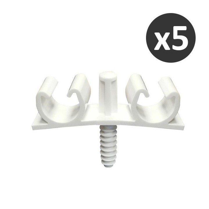 ING - Fix-ring multi blanc ø22 à 26 double - Sachet 5 - Réf : INGA862970
