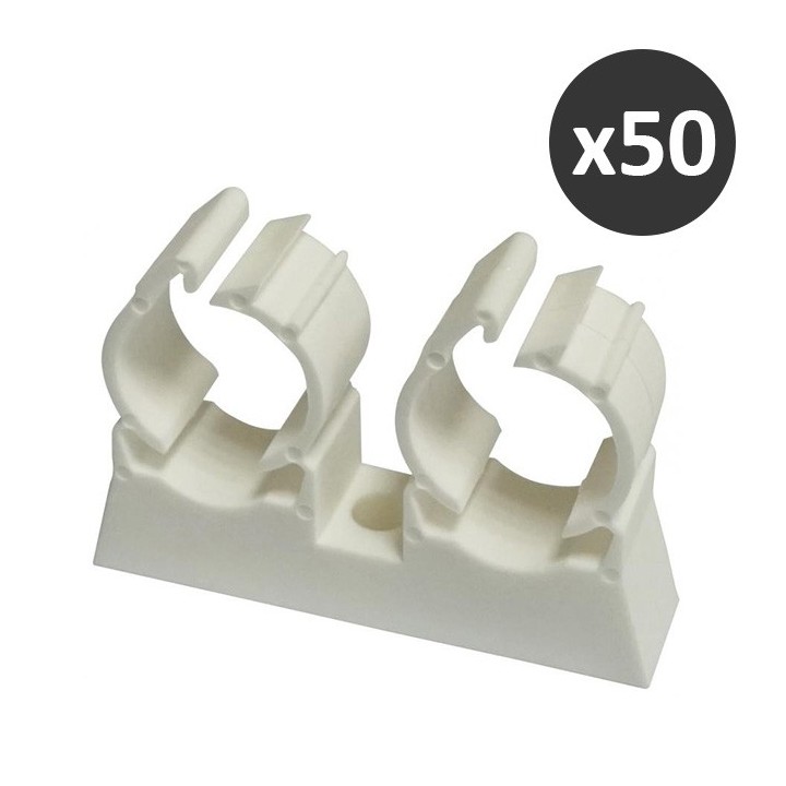 ING - Tub-ring 20 double blanc - Boîte de 50 - Réf : INGA315230