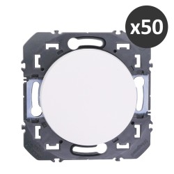 Legrand - Lot de 50 interrupteurs ou va-et-vient dooxie 10AX 250V~ finition blanc - Réf : 600601