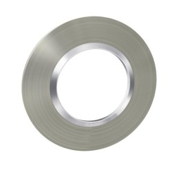 Legrand - Plaque ronde dooxie 1 poste finition effet inox brossé - Réf : 600978