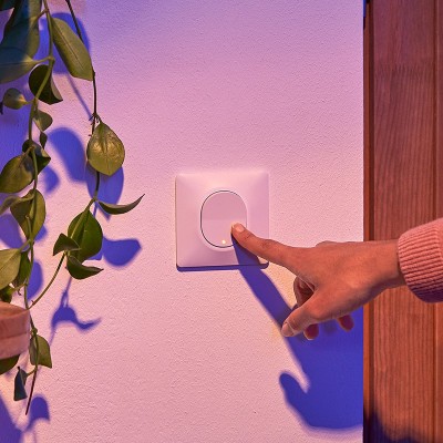 Schneider Ovalis - Interrupteur va et vient à voyant lumineux complet blanc - Réf : S320263-P