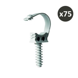 Clips De Fixation Rapide Pour Poutres - Lot De 100, Acier Phosphaté, Pour Câbles/tubes 15-18mm, Installation Au Marteau