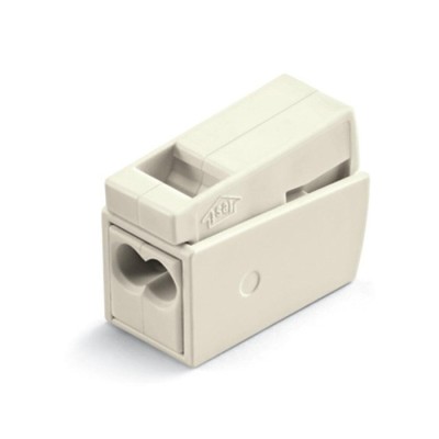 Wago - Bornes pour luminaires - Boîte de 100 - 2 conducteurs - Série 224 - Blanc- Réf : 224-112