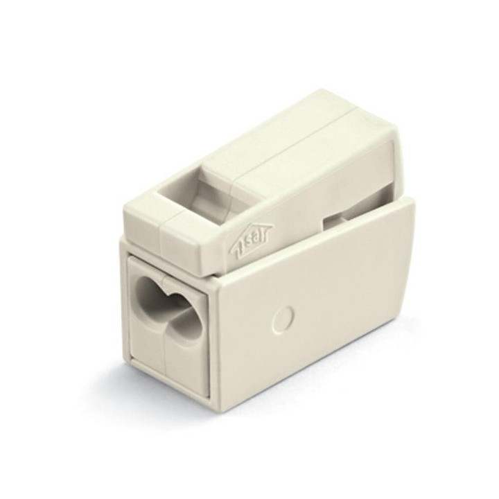 Wago - Bornes pour luminaires - Boîte de 100 - 2 conducteurs - Série 224 - Blanc- Réf : 224-112