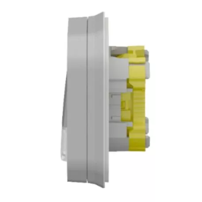 Legrand - Plexo - Bouton poussoir porte étiquette - complet encastré 10A - IP55 - gris - Réf : 069824L