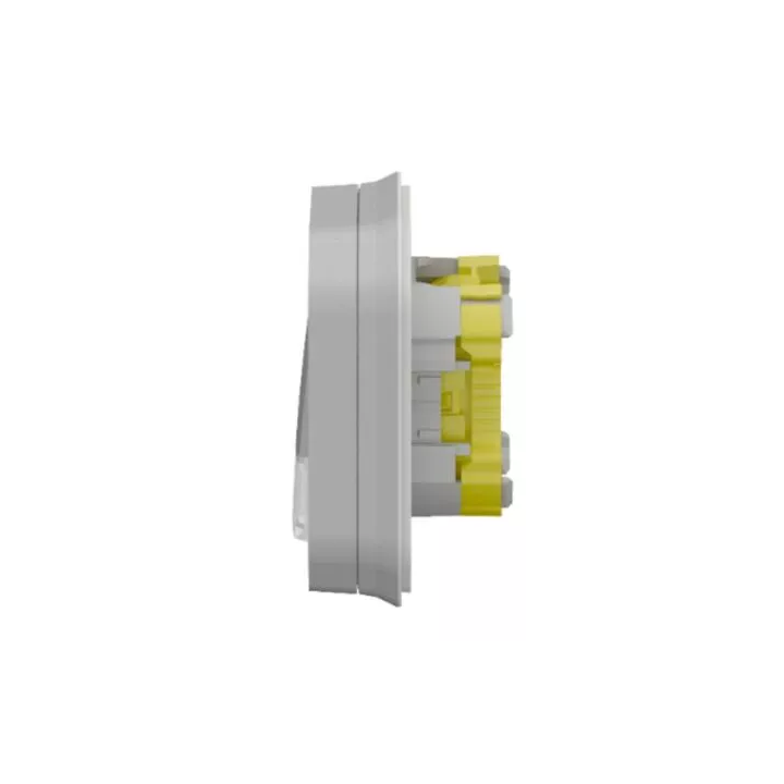 Legrand - Plexo - Bouton poussoir porte étiquette - complet encastré 10A - IP55 - gris - Réf : 069824L