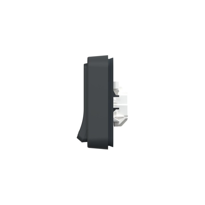 Schneider Electric - Mureva Styl - Prise courant 2P+T - Complet encastré - Anthracite - IP55 - Connexion auto - Réf : MUR35036