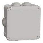 Schneider - Mureva Box - boite de dérivation étanche IP55 + embouts 105x105x55 - gris - Réf : ENN05125