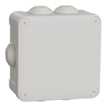 Schneider - Mureva Box - boite de dérivation étanche IP55 + embouts 105x105x55 - blanc polaire - Réf : IMT05025