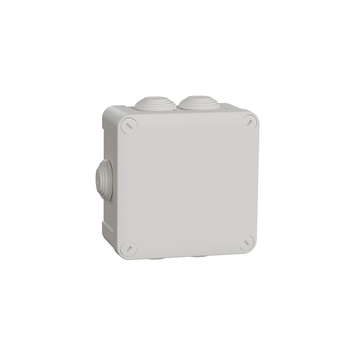 Schneider - Mureva Box - boite de dérivation étanche IP55 + embouts 105x105x55 - blanc polaire - Réf : IMT05025