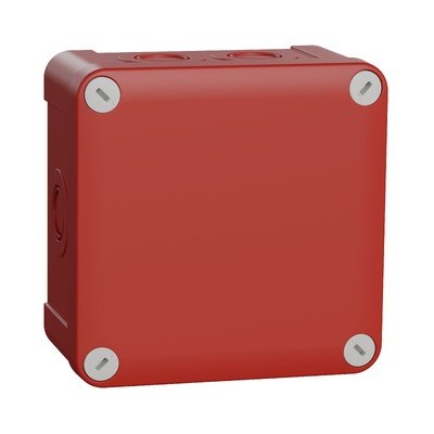 Schneider - Mureva Box - boite de dérivation étanche IP55 - 960 ° - 105x105x55 - rouge - Réf : ENN05175