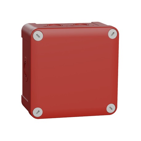 Schneider - Mureva Box - boite de dérivation étanche IP55 - 960 ° - 105x105x55 - rouge - Réf : ENN05175