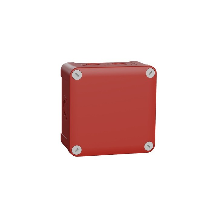 Schneider - Mureva Box - boite de dérivation étanche IP55 - 960 ° - 105x105x55 - rouge - Réf : ENN05175