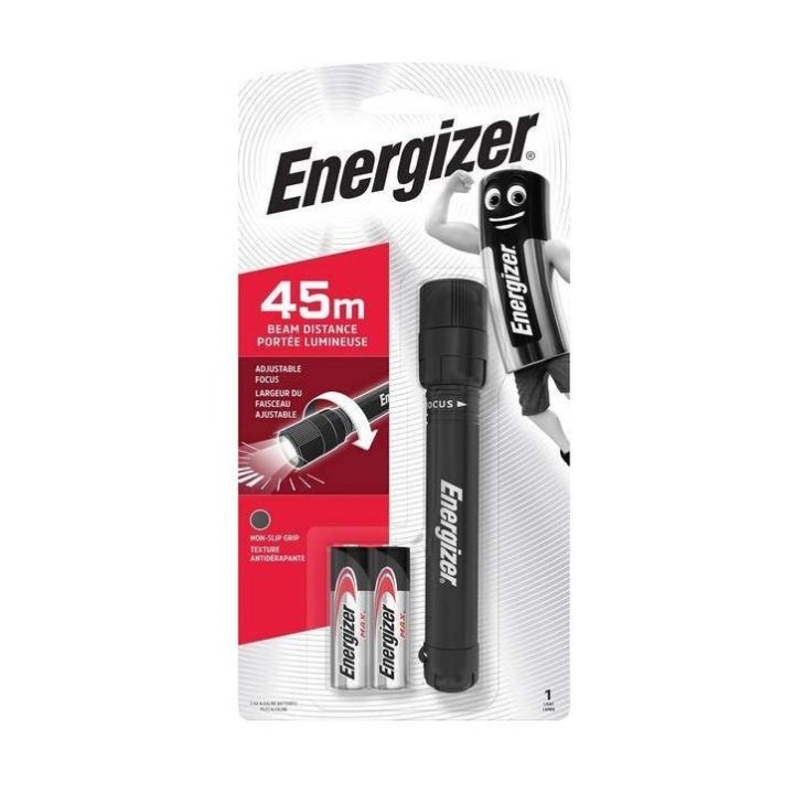 Energizer - Torche X-Focus avec 2 piles AA fournies - 50 lumens - Réf : 300669304