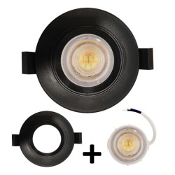 Krisane - Spot LED CCT 3000/4000/6500K°- 7W - Ø47 mm et colerette - réf : KRI24174-41