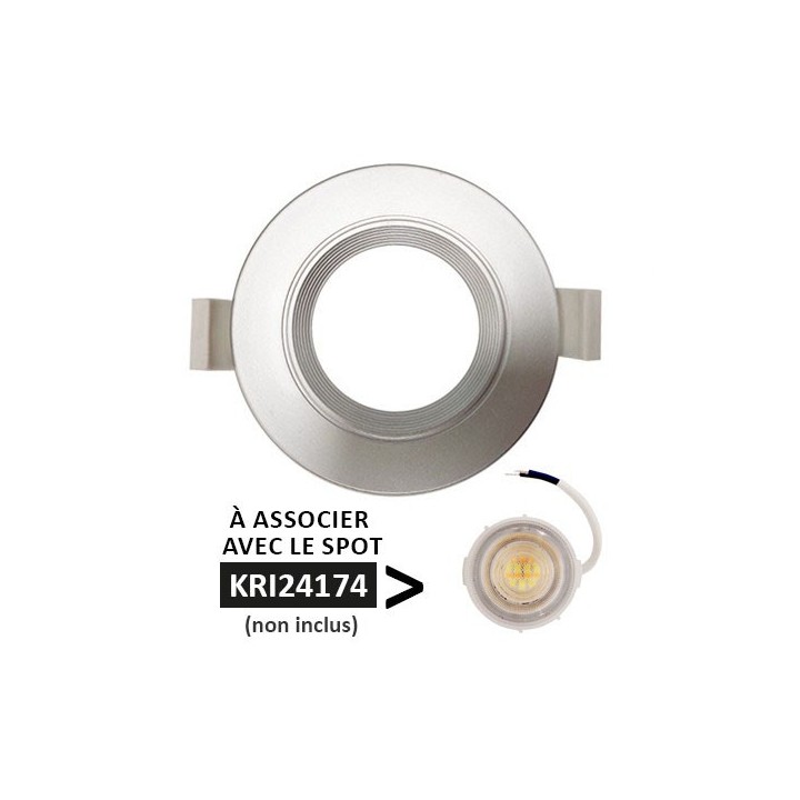 Krisane - Collerette fixe - IP54 - aluminium - Réf : KRI24131