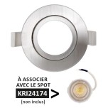 Krisane - Collerette orientable - IP20 - aluminium - Réf : KRI24132