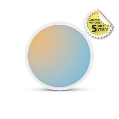 Miidex Lighting - Plafonnier LED Blanc CCT - 24W - Garantie 5 ans - Réf : 100744