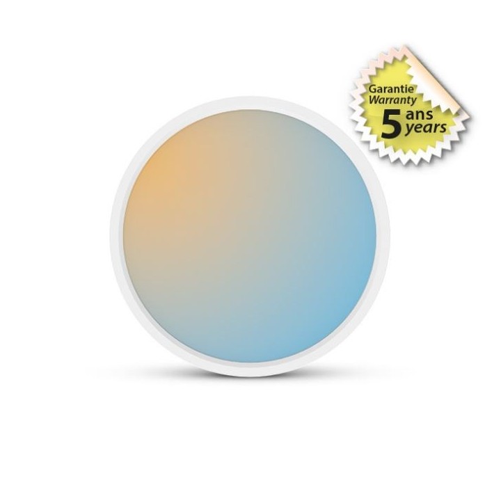 Miidex Lighting - Plafonnier LED Blanc CCT - 24W - Garantie 5 ans - Réf : 100744