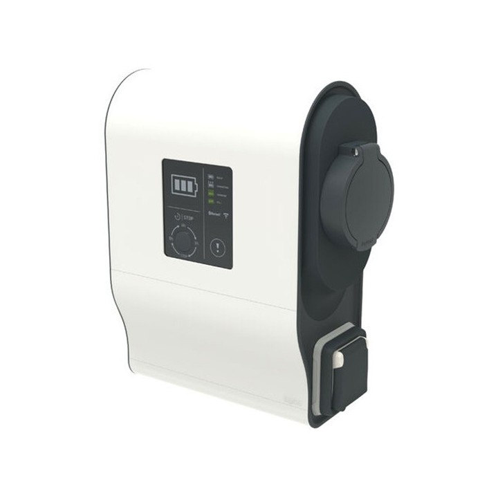 Legrand - Borne monophasé plastique avec protection DC Green'up Premium 1 véhicule élec modes 2 et 3 - 7,4KW 32A - Réf : 58004