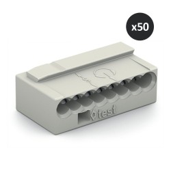 Connexions Rapides Eur'Ohm - Lot De 100, 3 Entrées, Couleur Orange, Norme NF EN 60 998