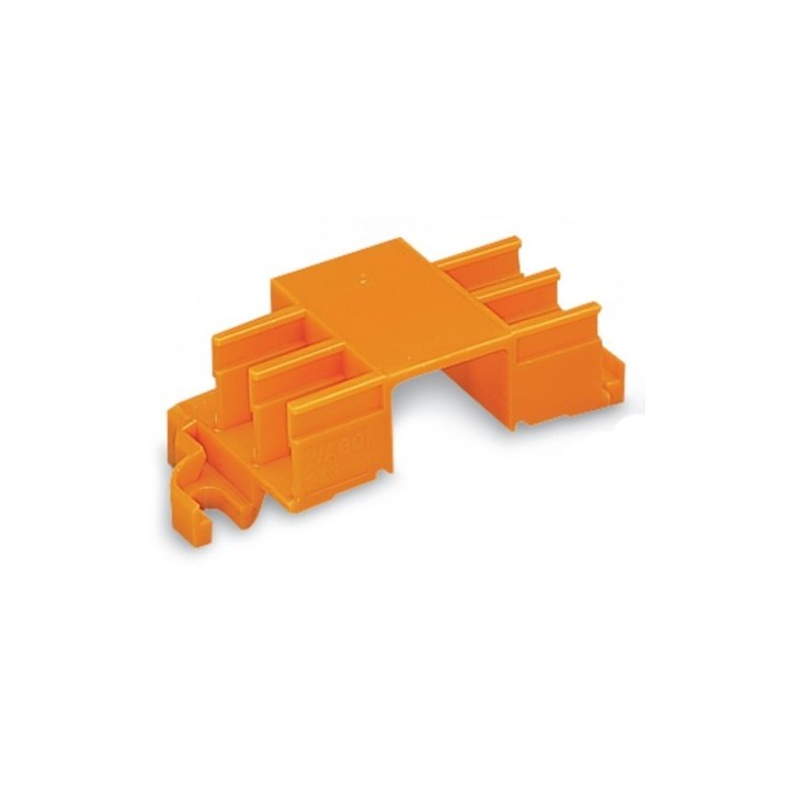 Wago - Adaptateur de fixation avec 6 compartiments - montage sur rail 35/montage par vis - Réf : 243-113