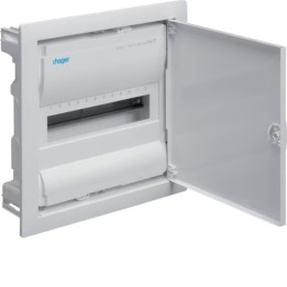 Hager - Coffret Volta encastrable - 12 modules - 1 rangée - blanc - Réf : VU12NE