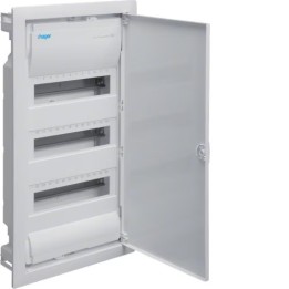 Hager - Coffret Volta encastré - 12 modules - 3 rangées - blanc - Réf : VU36NE