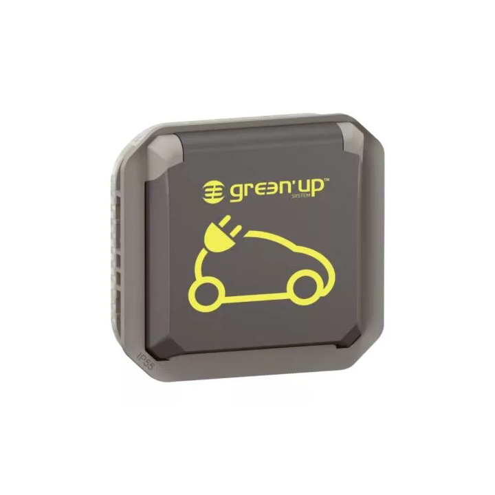 Legrand - Prise de recharge pour véhicule électrique Green Up Plexo - anthracite - Réf : 069885L