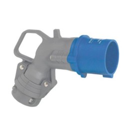 Legrand - Fiche mobile coudée Hypra IP44 - 32A - 200V~ à 250V~ - 2P+T - plastique - Réf : 052762